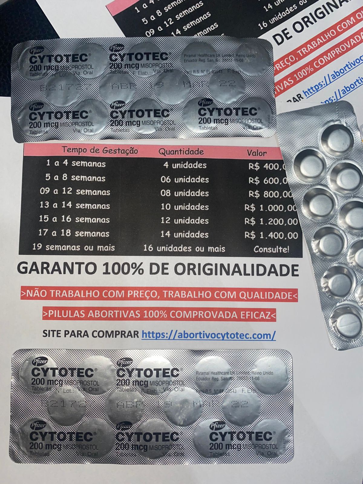 Comprar Cytotec Oringal - Vendo pílula do aborto - Venda de pilulas abortivas